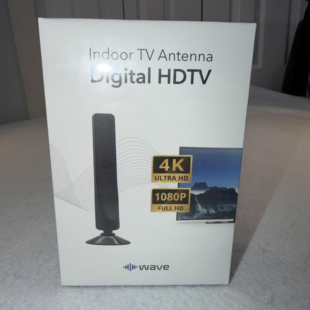 Wave Indoor TV Antenna Digital HDTV 4K Ultra HD 1080P Full HD NEW in BOX